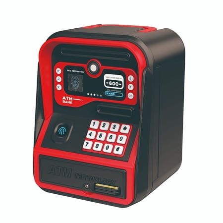 Guanglv Kids' Bank Real ATM Bank with Debit Card Deposit Machine Sorter Calculator Electronic Cool for Teenage Girls