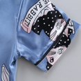 thumbnail image 6 of Toddler Girls Boys Silk Satin Pajama Sets Kids Casual Button Down Sleepwear Loungewear 1-6T, 6 of 8