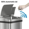 thumbnail image 3 of iTouchless Stainless Steel Bathroom Sensor Trash Can with AbsorbX Odor Control System and Fragrance, 3 of 7
