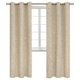 thumbnail image 2 of Juego de 2 paneles de cortinas BGment Room Darkening, 213 cm de largo, color beige, 2 of 9
