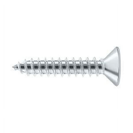 

Deltana SCWB1010U26 Wood Screw; SB; #10 x 1 ; Bright Chrome Finish