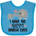 thumbnail image 3 of Inktastic Grandchild Best Babcia Ever Boys or Girls Baby Bib, 3 of 4