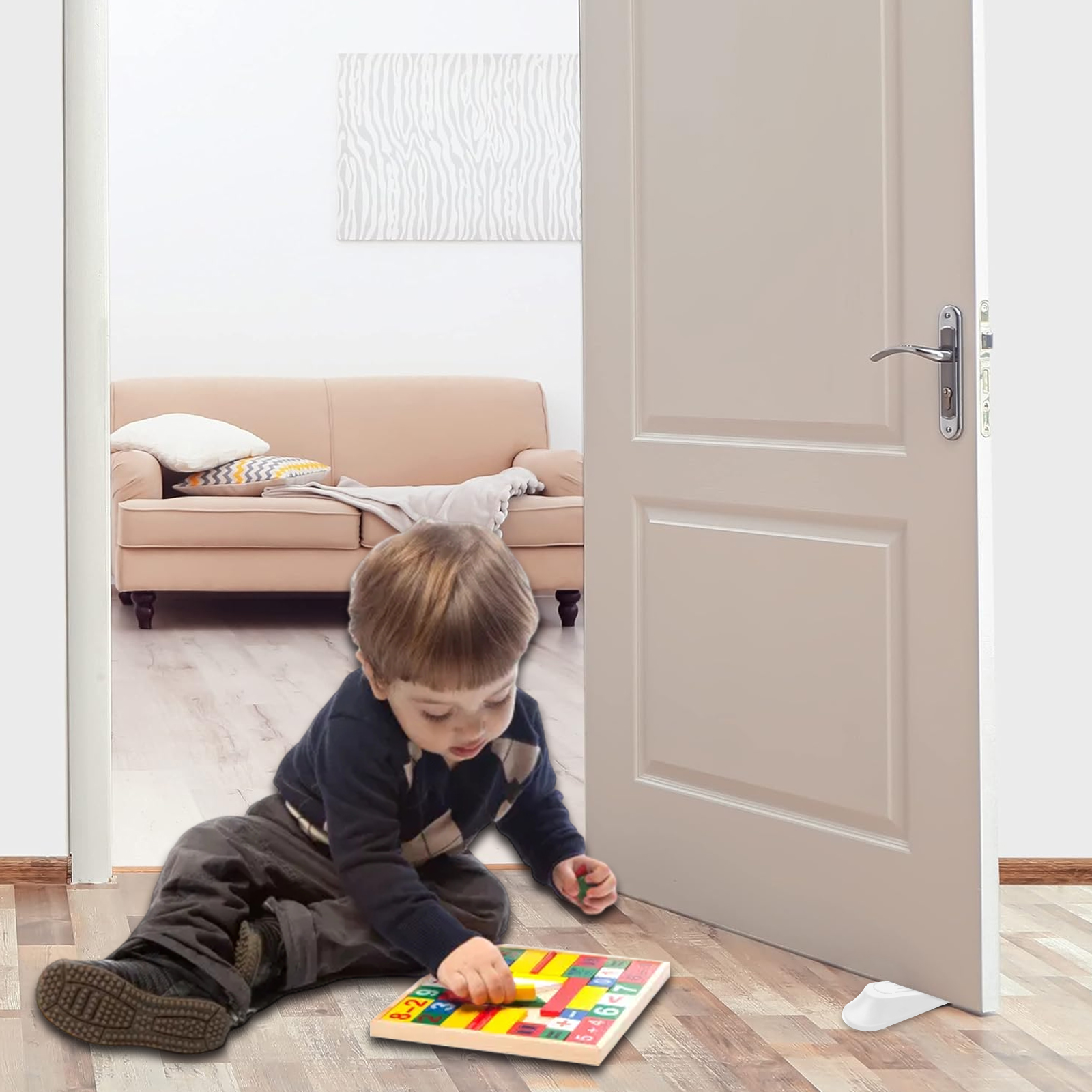 Pack De 4 Butées De Porte 24 X 30 Mm Pour Sol, Protection En Caoutchouc