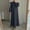 Black, variant on Axiiglly Maxi Dresses for Women Solid Color Boho Dresses Casual Loose Ruffle Hawaiian Dresses Comfy Flowy Beach Dresses