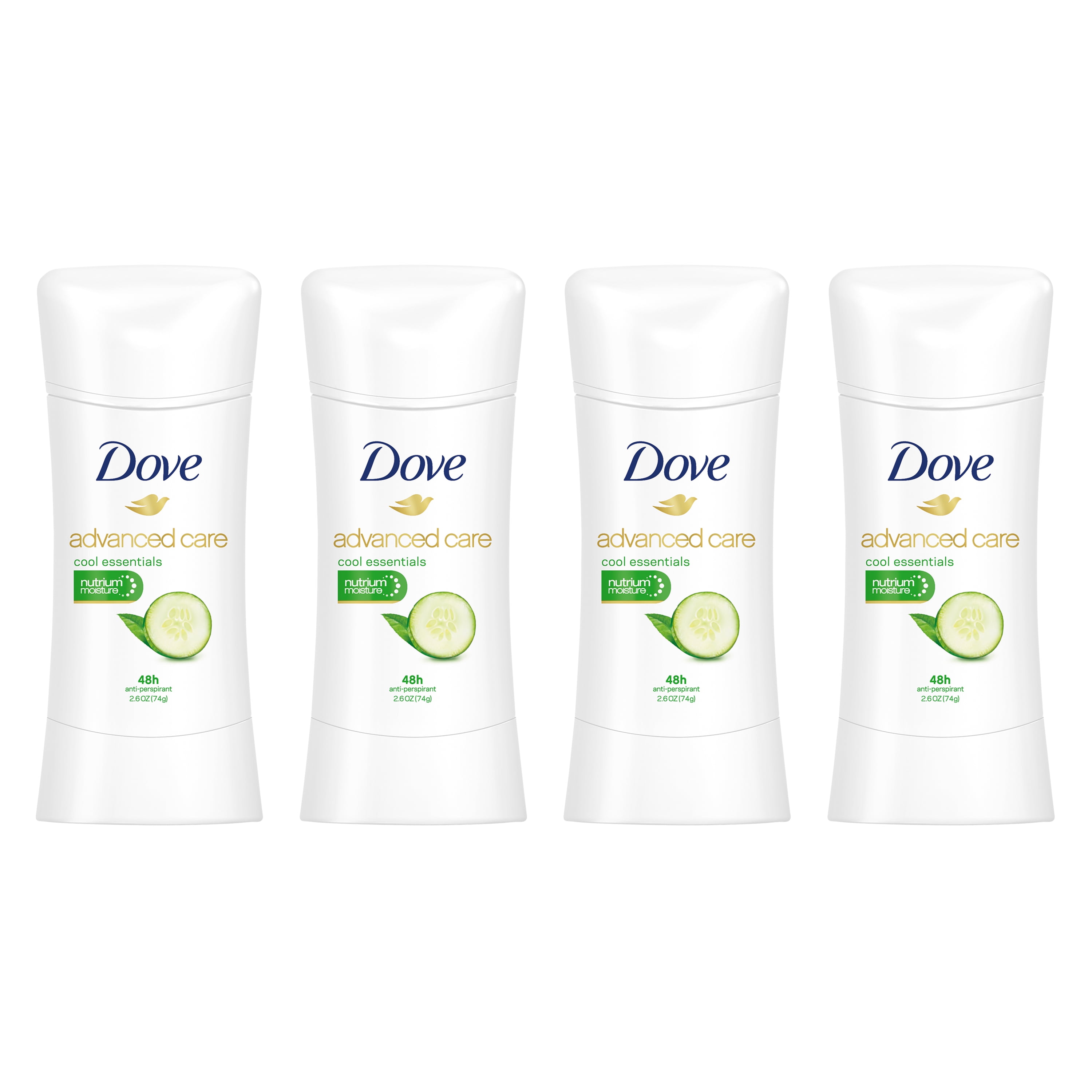 Dove Advanced Care Antiperspirant Deodorant Cool Essentials 2.6 oz, 4 count