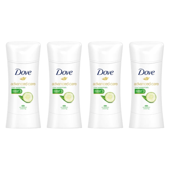 Dove Advanced Care Antiperspirant Deodorant Cool Essentials 2.6 oz, 4 count