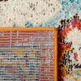 thumbnail image 6 of SAFAVIEH Madison Elinor Traditional Distressed Runner Rug, Orange/Light Blue, 2' x 8', 6 of 8
