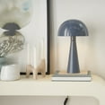 thumbnail image 5 of 16" Modern Iron Mushroom Metal Table Lamp - Nourison, 5 of 8