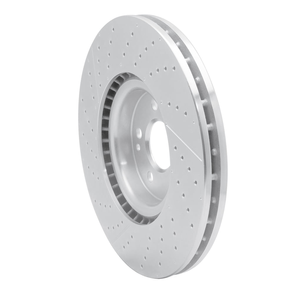 Dynamic Friction Company 631-63151 DFC Brake Rotor - Drilled And Slotted - Silver