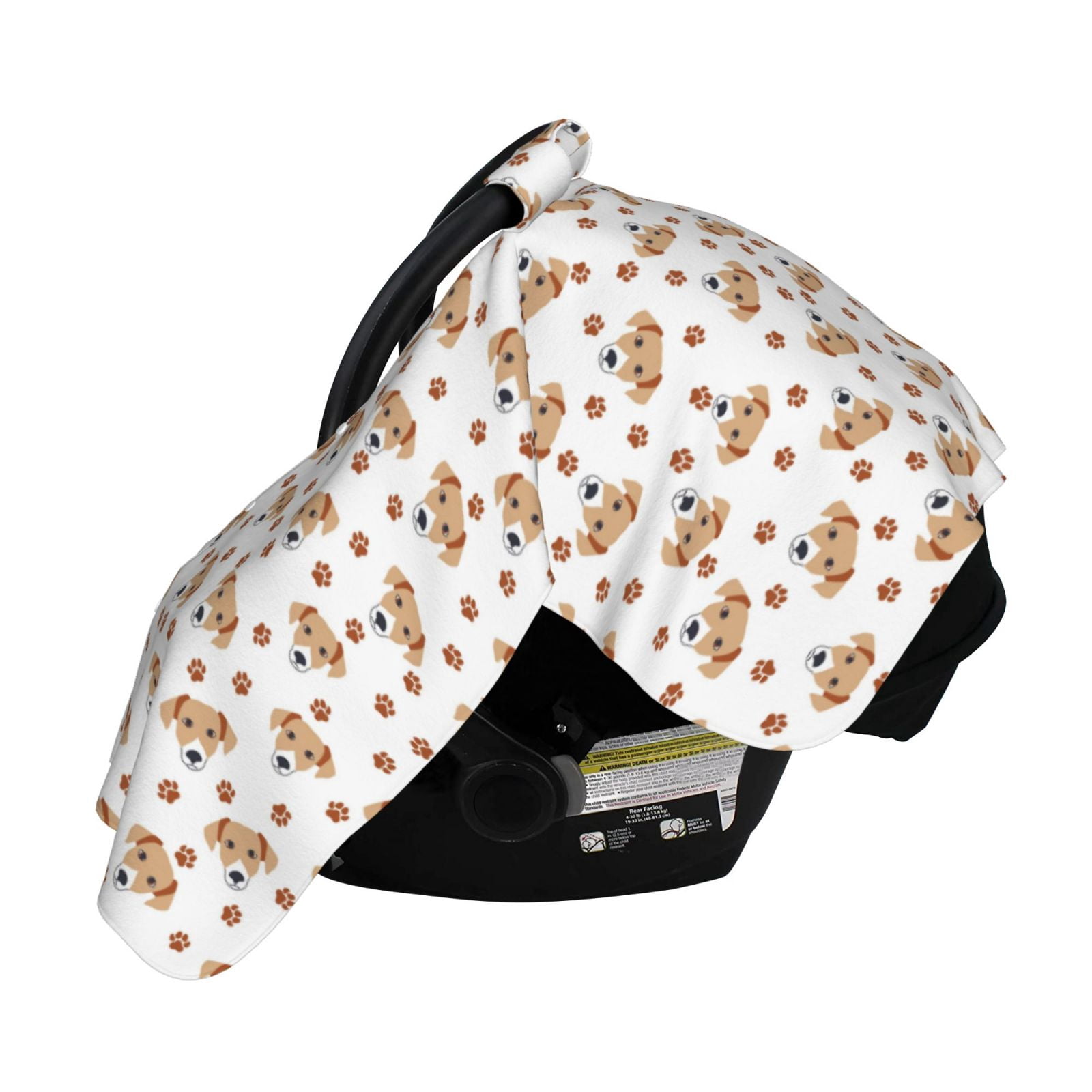 Naloa Labrador Retriever Dog Baby Car Seat Cover, Breathable Baby Carrier Cover, Multiuse Baby Carrier Cover & Nursing Breastfeeding Cover