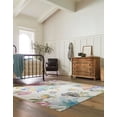 thumbnail image 3 of Rugs.com Blossom Collection Rug – 8 Ft Square Ivory Medium Rug Perfect For Living Rooms, Kitchens, Entryways, 3 of 8