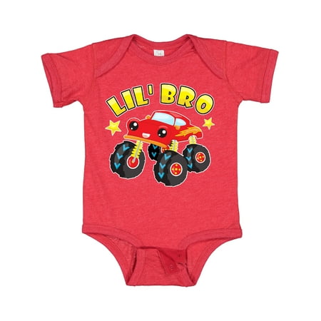 

Inktastic Monster Truck Little Bro Gift Baby Boy Bodysuit