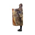 thumbnail image 3 of ASHLEIGH Hooded Blanket Vintage Lion Pilling Polar Fleece Hooded Throw Wrap 40x50 inch, 3 of 3