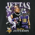 thumbnail image 4 of Men's Fanatics Justin Jefferson Black Minnesota Vikings Notorious Player Graphic T-Shirt, 4 of 4
