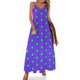 thumbnail image 1 of Vestido sin mangas con margaritas y flores hippies de color azul verde, vestidos de noche elegantes para mujer, vestidos de moda para mujer 2024, 1 of 7