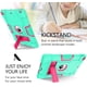 thumbnail image 3 of iPad 9th Generation 10.2 Case 2021, iPad 8th/7th Generation Case iPad 10.2 2020/2019 Case Kickstand Heavy Duty 3 en 1 High Impact Full-Body Rugged Shockproof Funda protectora para tablet Verde/Rosa Adepaton WMCH-338, 3 of 7