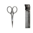 thumbnail image 2 of Beard Comb Set Double Beard Oil Head Shape Beard Comb Brush Care Beard Oil Tool Beard Comb Set Professional, 2 of 4