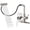 Brushed Nickel, variant on JONKEAN Kitchen Faucet with Glass Rinser, 4 Spray Modes, Pull Down Sprayer & Cup Washer, Single Handle for 1 or 3 Holes, Brushed Nickel