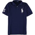 thumbnail image 1 of Polo de rugby de malla Ralph Lauren azul mediano, 1 of 1