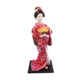 thumbnail image 1 of Muñeca japonesa con kimono de 11,81 pulgadas, figura de geisha asiática, adorno de mesa de pie Estilo E, 1 of 9