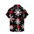 thumbnail image 2 of AOOCHASLIY Mens T-shirts Short Sleeve Men Hawaiian Short Sleeve Beach Shirt Printed Summer Casual Button Down Shirts, 2 of 5