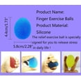 thumbnail image 4 of Paquete de 3 bolas coloridas para aliviar el estrés. Pelotas para ejercicios de manos. Bolas de terapia de manos. Kits de bolas para apretar con la mano, 4 of 5
