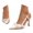 Beige, variant on Bow Strap Toe Loop Heeled Sandals 9cm Heel Elegant Casual Footwear for Summer Dressy Occasions