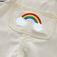 thumbnail image 6 of Gyratedream Boys Girls Stripe Tee+Rainbow Pocket Overalls Shorts Kid Summer Outfit Set, 6 of 10
