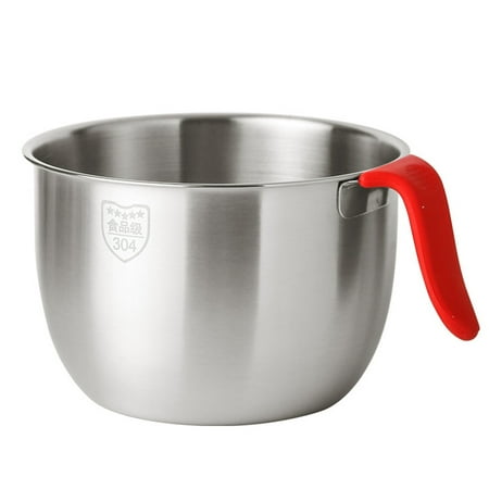 

UDIYO Mixing Bowl 2800ml/3600ml Anti-corrosion Mixing Bowl Anti-rust Stainless Steel Versatile Serving Stirring Bowl for Cooking