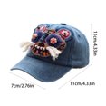 thumbnail image 3 of Chinese head embroidered hat handmade head hat a gift for dads moms husbands men fathers, 3 of 6