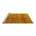 thumbnail image 2 of Ahgly Company Machine Washable Indoor Rectangle Persian Yellow Traditional Area Rugs, 5' x 7', 2 of 4