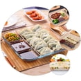 thumbnail image 3 of IBASETOY Transparent Glass Divided Food Plate for Easy Food Storage and Serving, Ideal for Canteens, 1pc, 3 of 8