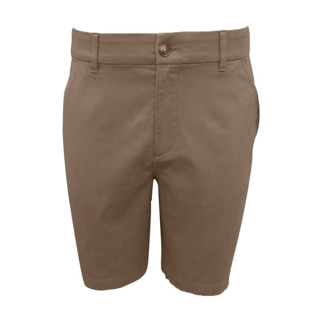 Bermuda George para Hombre, de Algodón Casual Lisa con Bolsillos Laterales Beige Talla 30