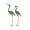 Green Indoor Outdoor Solid Crane Statue S/2 19"W, 47"H, variant on DecMode 43" Indoor Outdoor Crane Garden Sculpture with Coiled U Shaped Feet (2 Pack)