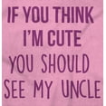 thumbnail image 2 of Think Im Cute See My Uncle Romper Boys or Girls Infant Baby Brisco Brands NB, 2 of 6