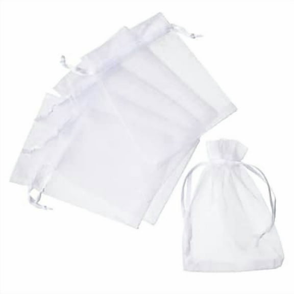 12 Packs: 12 ct. (144 total) Small White Organza Favor Bags by Celebrate It Occasions