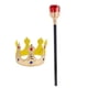 thumbnail image 1 of Corona Real Y Cetro Para Niños, Accesorios De Disfraz De Rey Y Reina, Vestido Elegante Para Fiesta SM SunniMix Disfraz infantil Royal Crown, 1 of 8