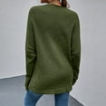 thumbnail image 5 of AOOCHASLIY Sweaters Fall Clearance Fashion Women Solid Color Long Sleeve Pullove V-Neck Shirt Sweater Tops, 5 of 5