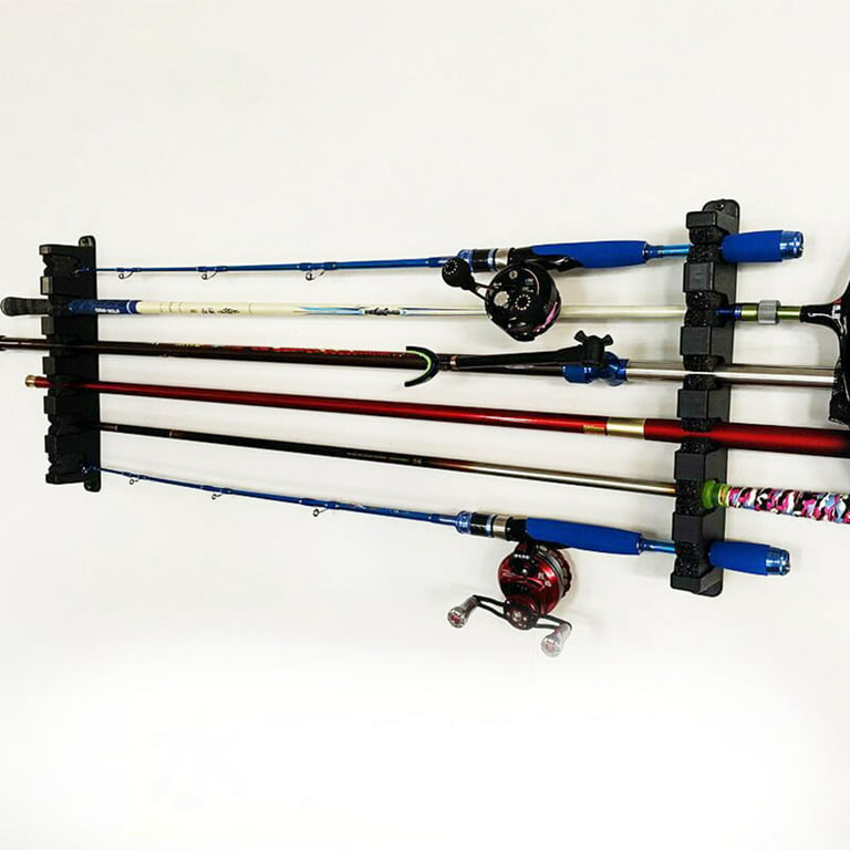 Horizontal Rods Storage Rack Fishing Pole Holder Stand Foam Inserts With  Screws