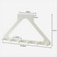 thumbnail image 2 of Gancho Triangular para Puerta de Pared, Sin Perforaciones Ni Marcas, para Abrigos, Sombreros, Bolsos y Más, Color Crema., 2 of 5