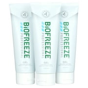 BioFreeze Professional 4 fl oz Gel Tube 3 Pack Pain Relief Arthritis Back Muscle