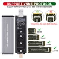 thumbnail image 3 of maskred Dual USB Interface Drive Container Enclosure Aluminum Adapter External Data Cable Solid Disk Box Plug and Play for Laptop PC, 3 of 6
