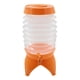 thumbnail image 1 of Contenedor de agua plegable de 5,5 l para caravana, festival, pesca, grifo, jarra naranja, 1 of 9