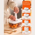 thumbnail image 3 of HUGFEGWE Vacuum Sealer Box 1200 2700 4600ml Fruits Storage For Case With Kitchen Food Container Food CJB91-58561, 3 of 9