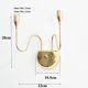 thumbnail image 2 of Candelabro for colgar en la pared, lámpara de pared, vela perfumada for decoración de pared, candelabro de pared, portavelas dorado, manualidades, 2 of 3