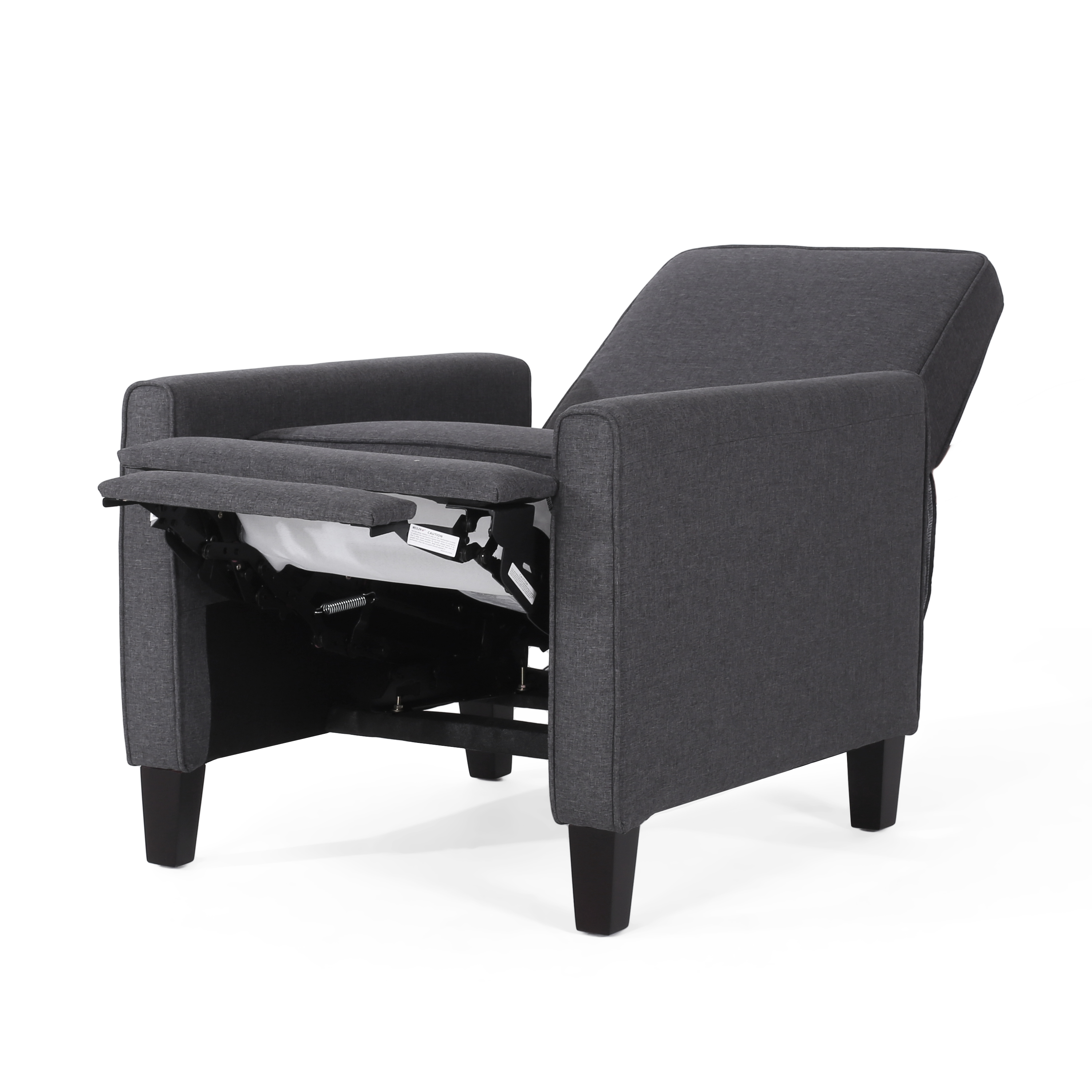 Euroco Smoke Fabric Push Back Chair for Elegant Home Décor