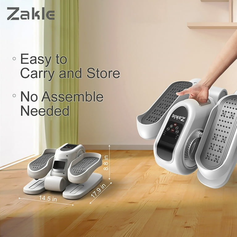 Zakle Under Desk Elliptical Machine, Electric Training Machines, Seated Pedal Exerciser w/Remote Control & 12 Adjustable Speeds, No-Installation Zakle Under Desk Elliptical Machine, Electric Training Machines, Seated Pedal Exerciser w/Remote Control & 12 Adjustable Speeds, No-Installation