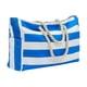 thumbnail image 2 of Bolso grande de playa jinwen para mujer Azul profundo, 2 of 8