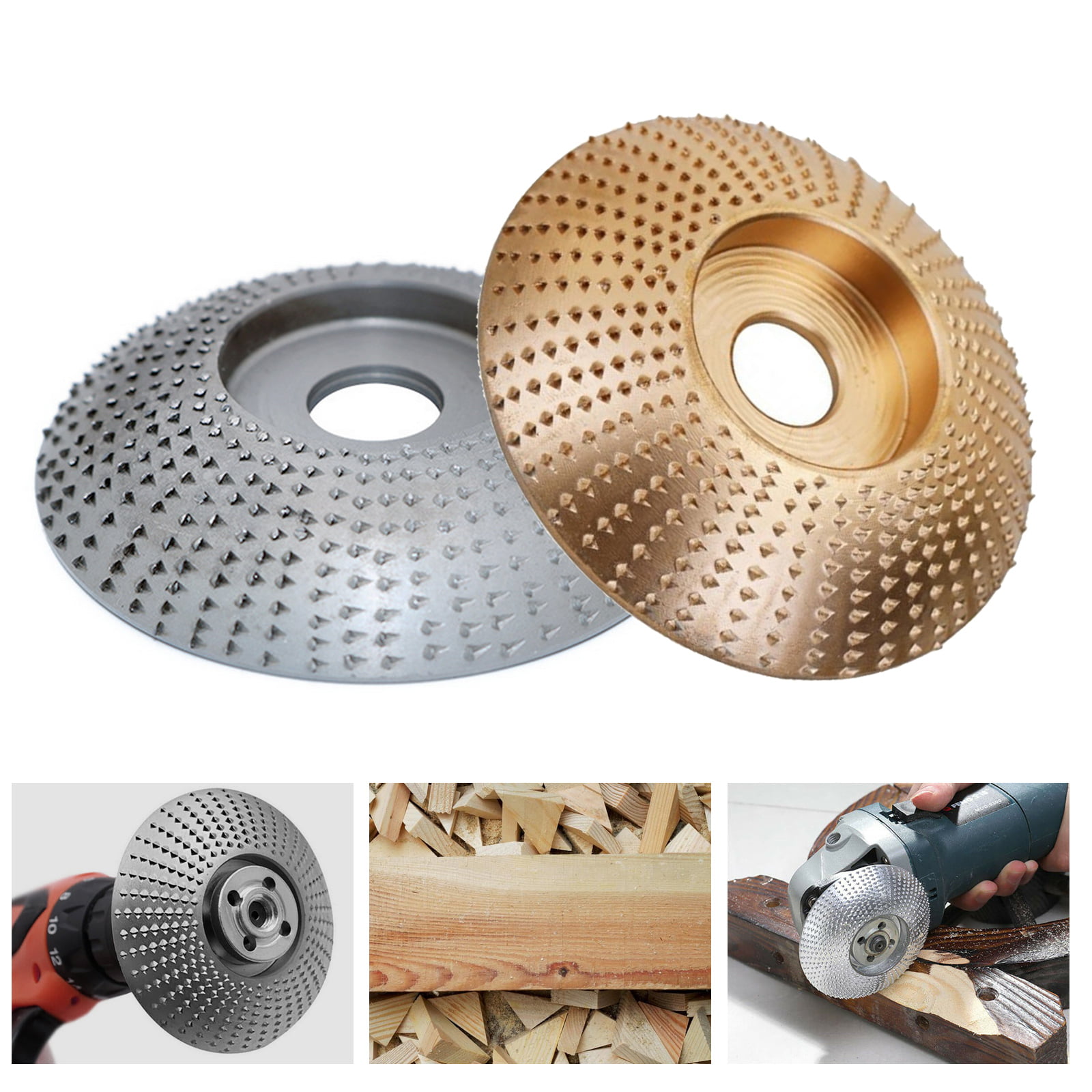 Carbide Wood Sanding Carving Shaping Disc For Angle Grinder Grinding Wheel US 