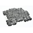 thumbnail image 3 of Rainforest Black Mid-Polish Pebble Stone Floor and Wall Tile 12" x12" (5.0 Sq. ft. / Case), 3 of 4